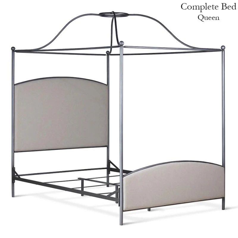 Corsican Iron Canopy Bed 43786 | Double Canopy Upholstered Bed - Image 5