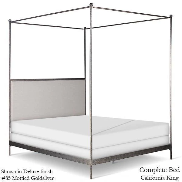 Corsican Iron Canopy Bed 43788 | Upholstered Canopy Bed - Image 4