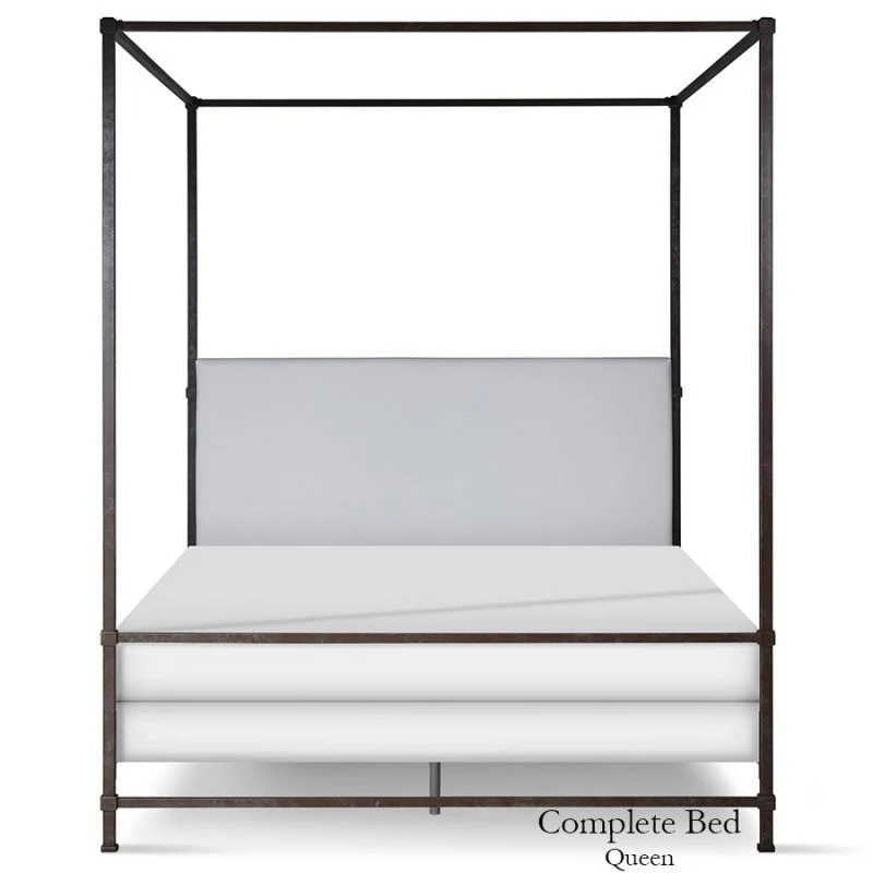 Corsican Iron Canopy Bed 43808 | Upholstered Canopy Bed - Image 3