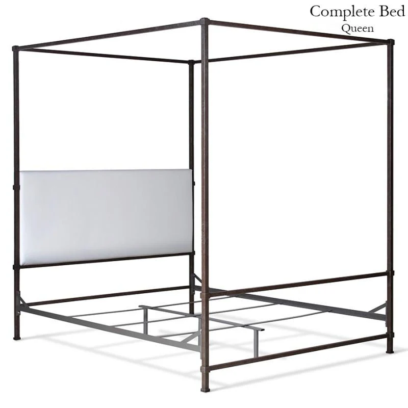 Corsican Iron Canopy Bed 43808 | Upholstered Canopy Bed - Image 4