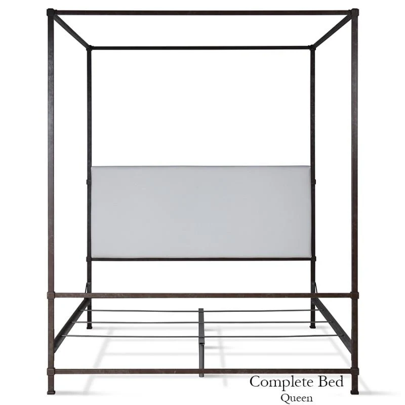 Corsican Iron Canopy Bed 43808 | Upholstered Canopy Bed - Image 5