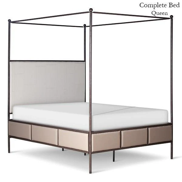 Corsican Iron Canopy Bed 43820 | Upholstered Canopy Bed - Image 2