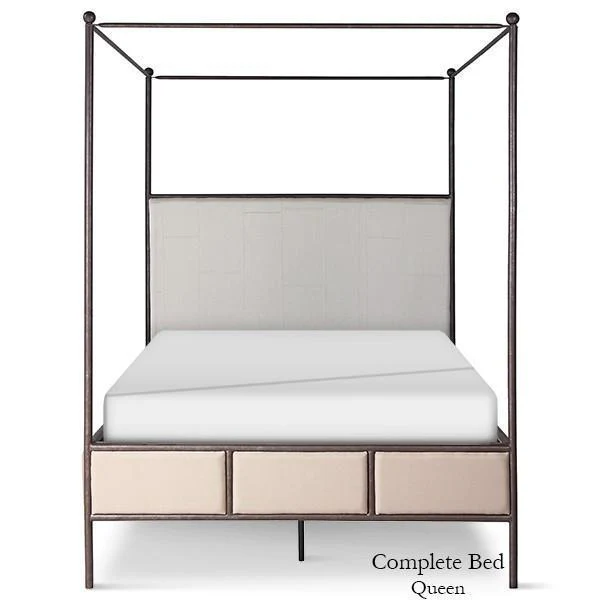 Corsican Iron Canopy Bed 43820 | Upholstered Canopy Bed - Image 3