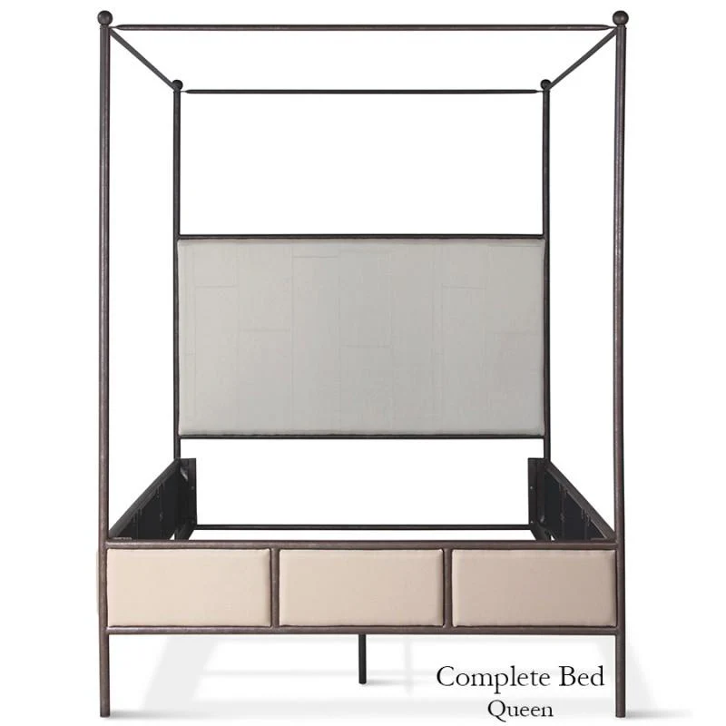 Corsican Iron Canopy Bed 43820 | Upholstered Canopy Bed - Image 5