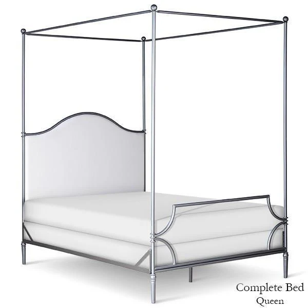 Corsican Iron Canopy Bed 43822 | Upholstered Canopy Bed - Image 2