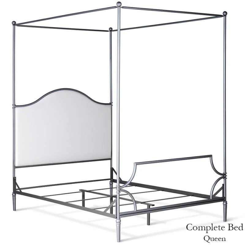 Corsican Iron Canopy Bed 43822 | Upholstered Canopy Bed - Image 4