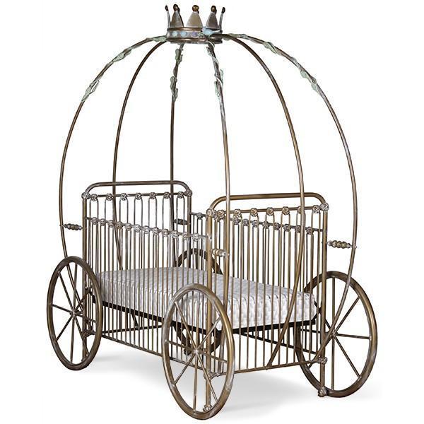 Corsican Iron Cribs 42664 | Stationary Pumpkin Canopy Crib