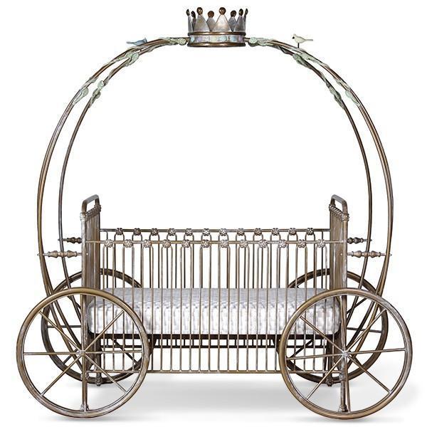 Corsican Iron Cribs 42664 | Stationary Pumpkin Canopy Crib - Image 2