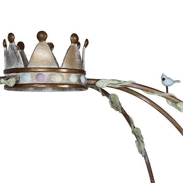 Corsican Iron Cribs 42664 | Stationary Pumpkin Canopy Crib - Image 3