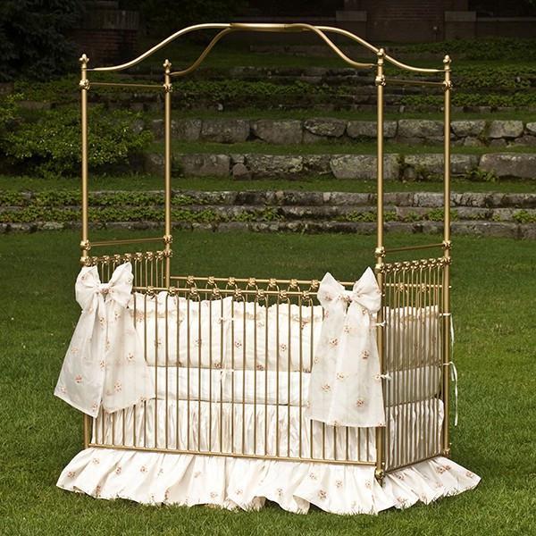 Corsican Iron Cribs 42924 | Stationary Canopy Crib - Image 2