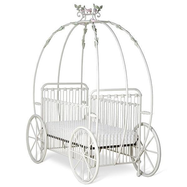 Corsican Iron Cribs 43006 | Statonary Pumpkin Canopy Crib