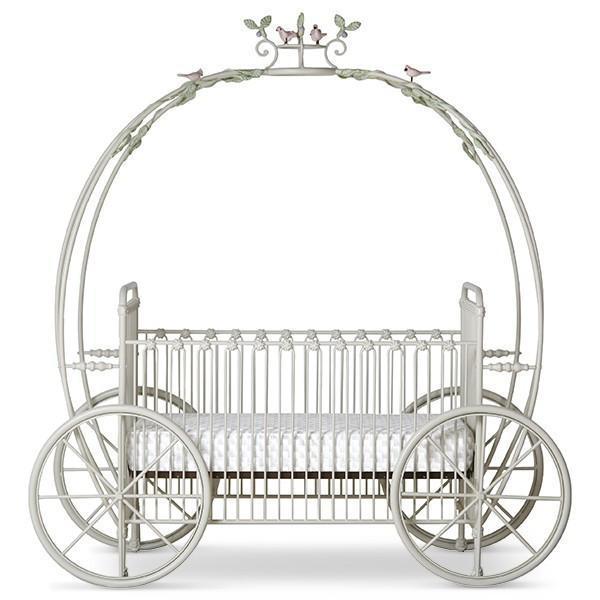 Corsican Iron Cribs 43006 | Statonary Pumpkin Canopy Crib - Image 2