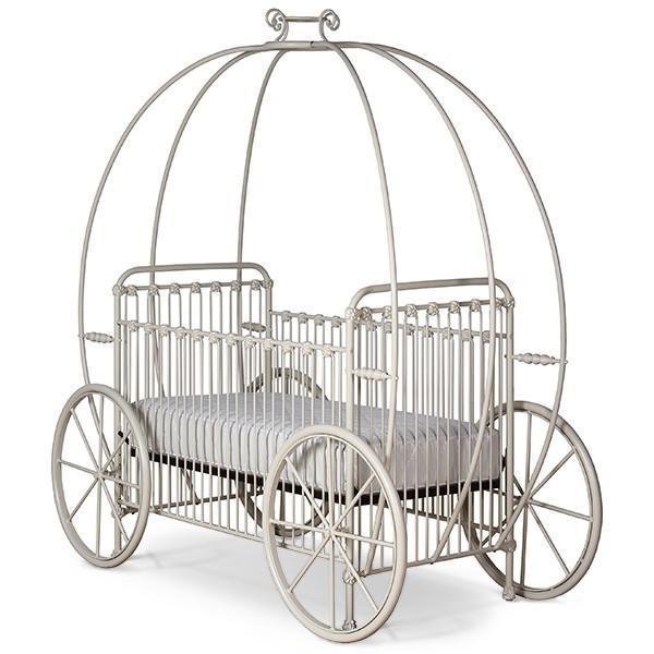 Corsican Iron Cribs 43812 | Statonary Pumpkin Canopy Crib