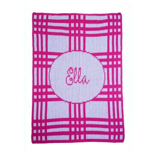 Crazy for Plaid Personalized Stroller Blanket or Baby Blanket