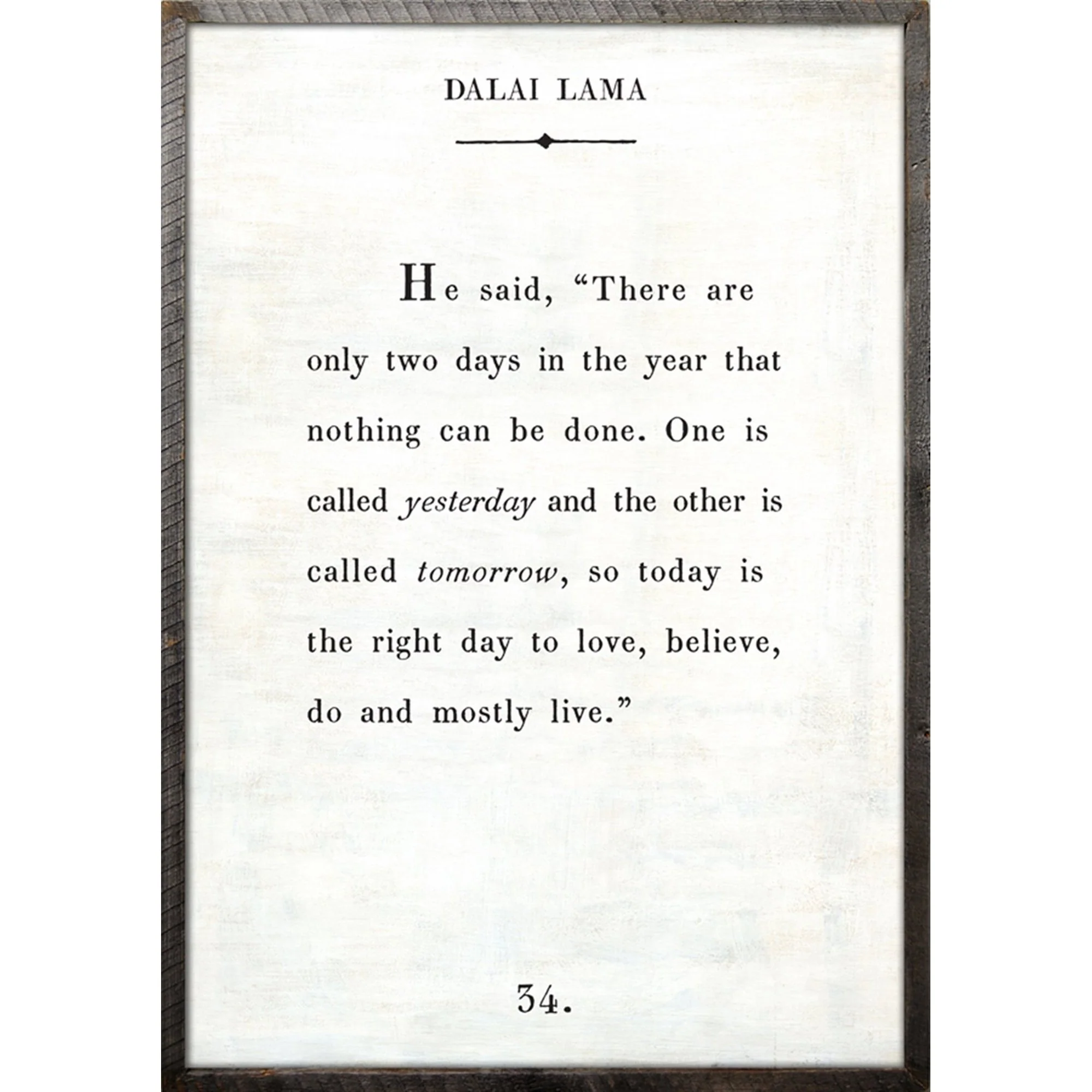 Dalai Lama - Book Collection Art Print