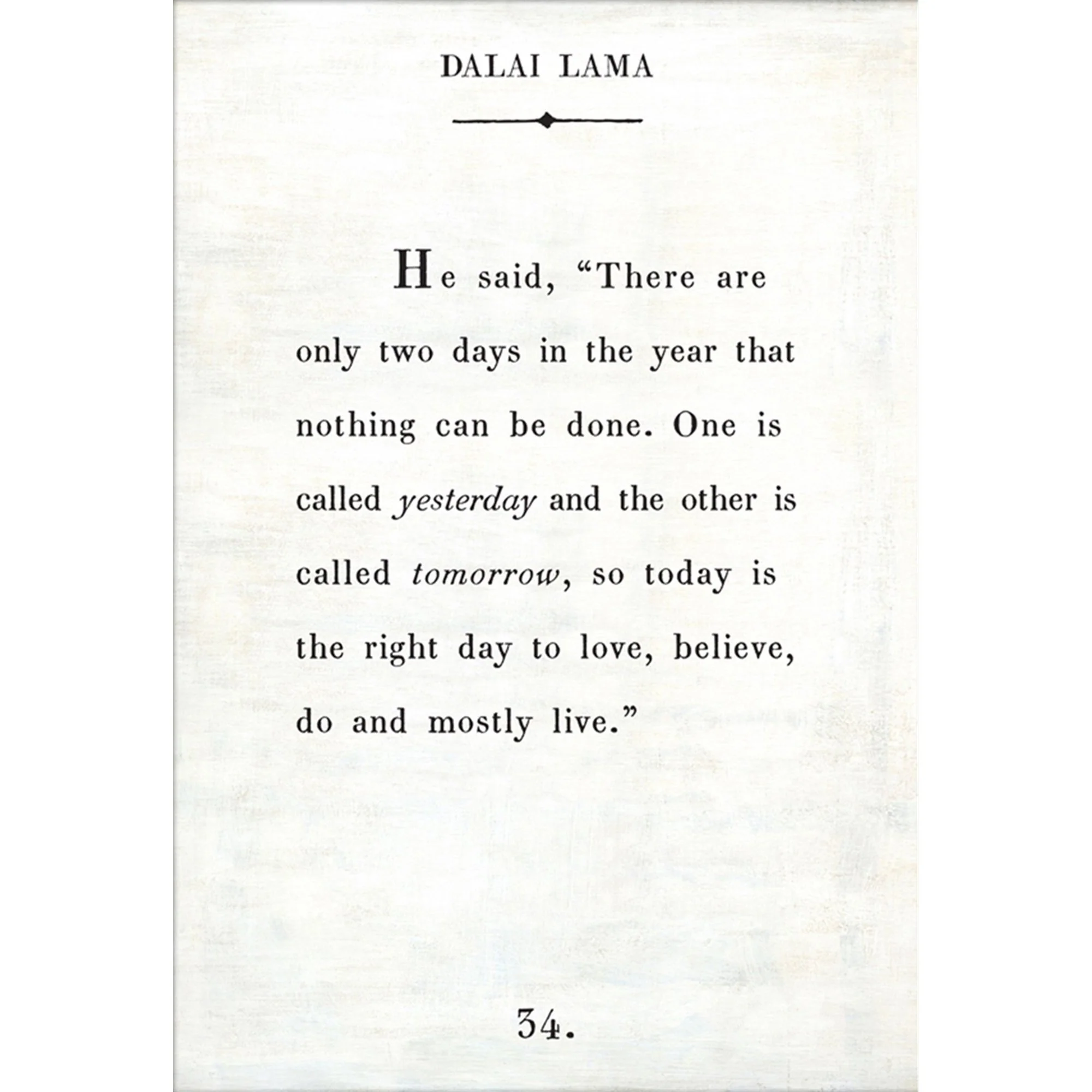 Dalai Lama - Book Collection Art Print - Image 2