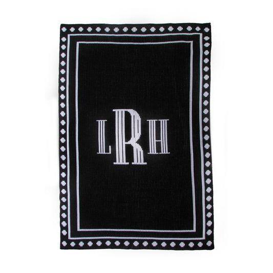 Debonair Monogram Personalized Blanket
