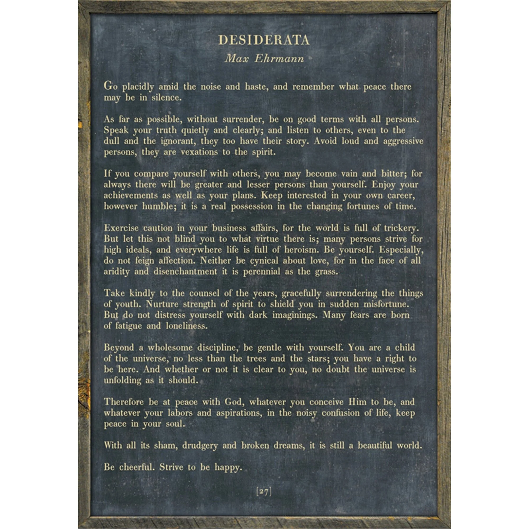 Desiderata - Poetry Collection Art Print - Image 3
