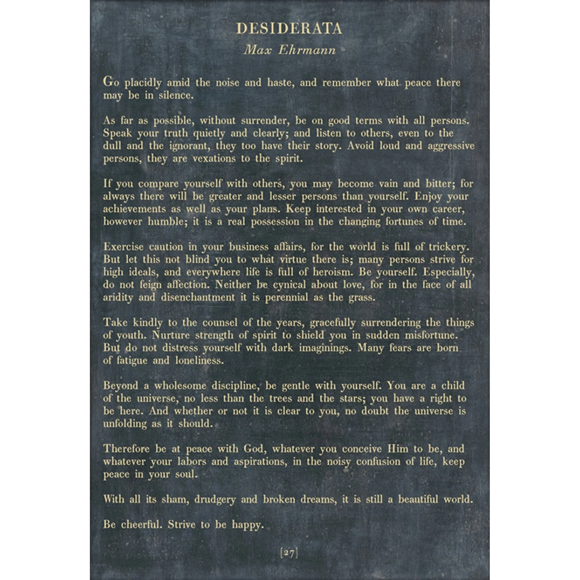 Desiderata - Poetry Collection Art Print - Image 4