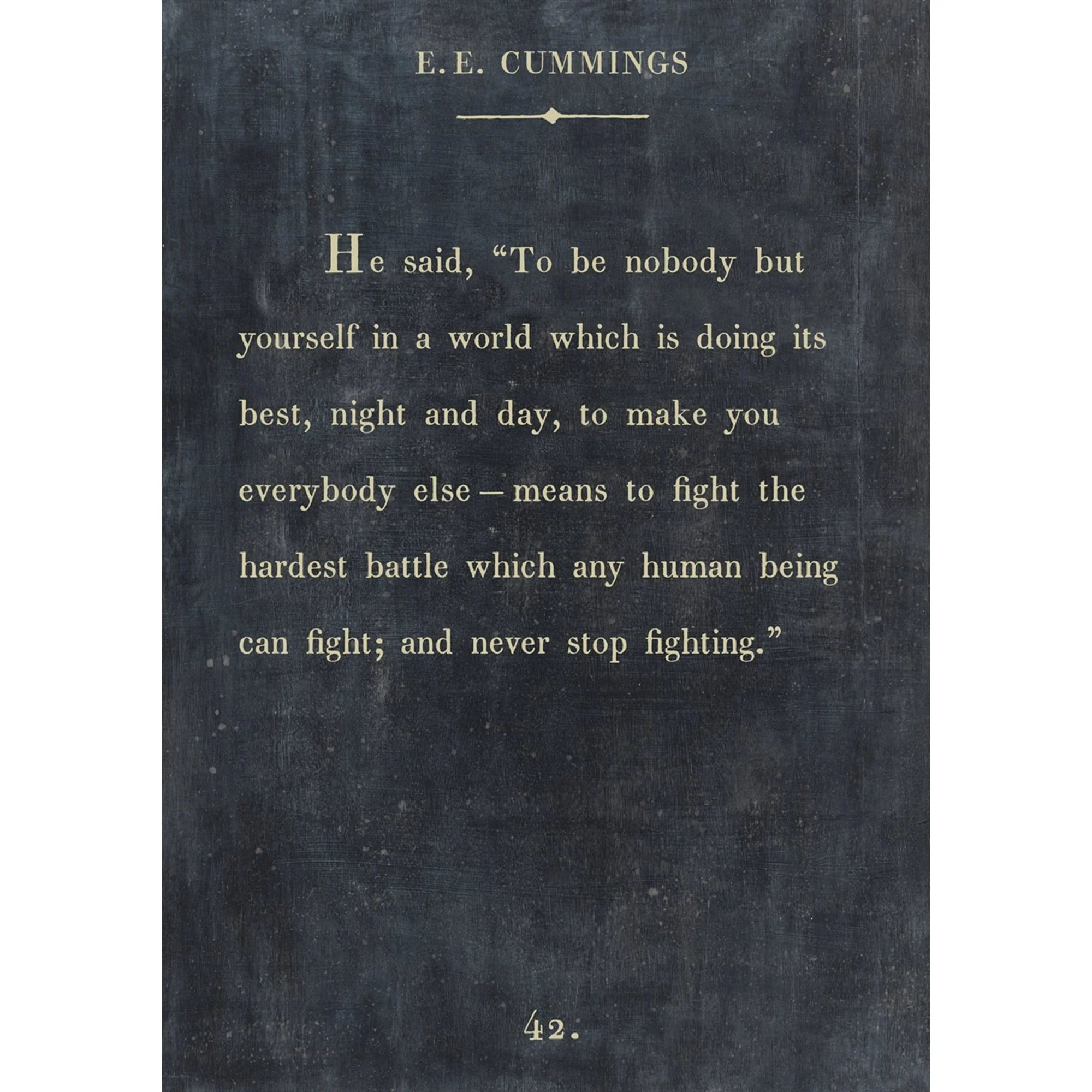 E. E. Cummings - Book Collection Art Print - Image 2