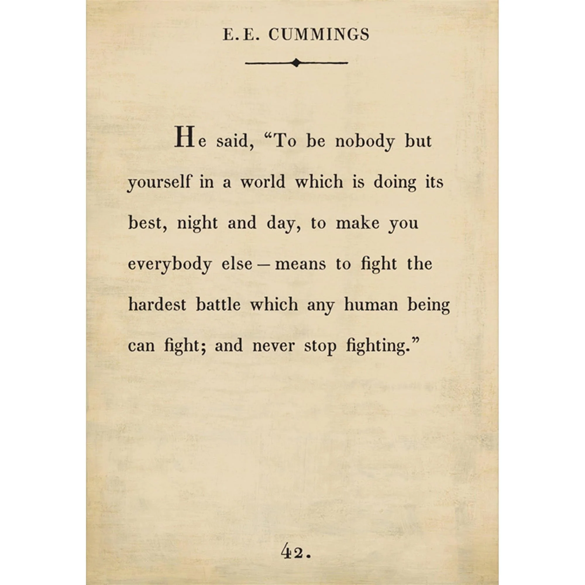 E. E. Cummings - Book Collection Art Print - Image 4