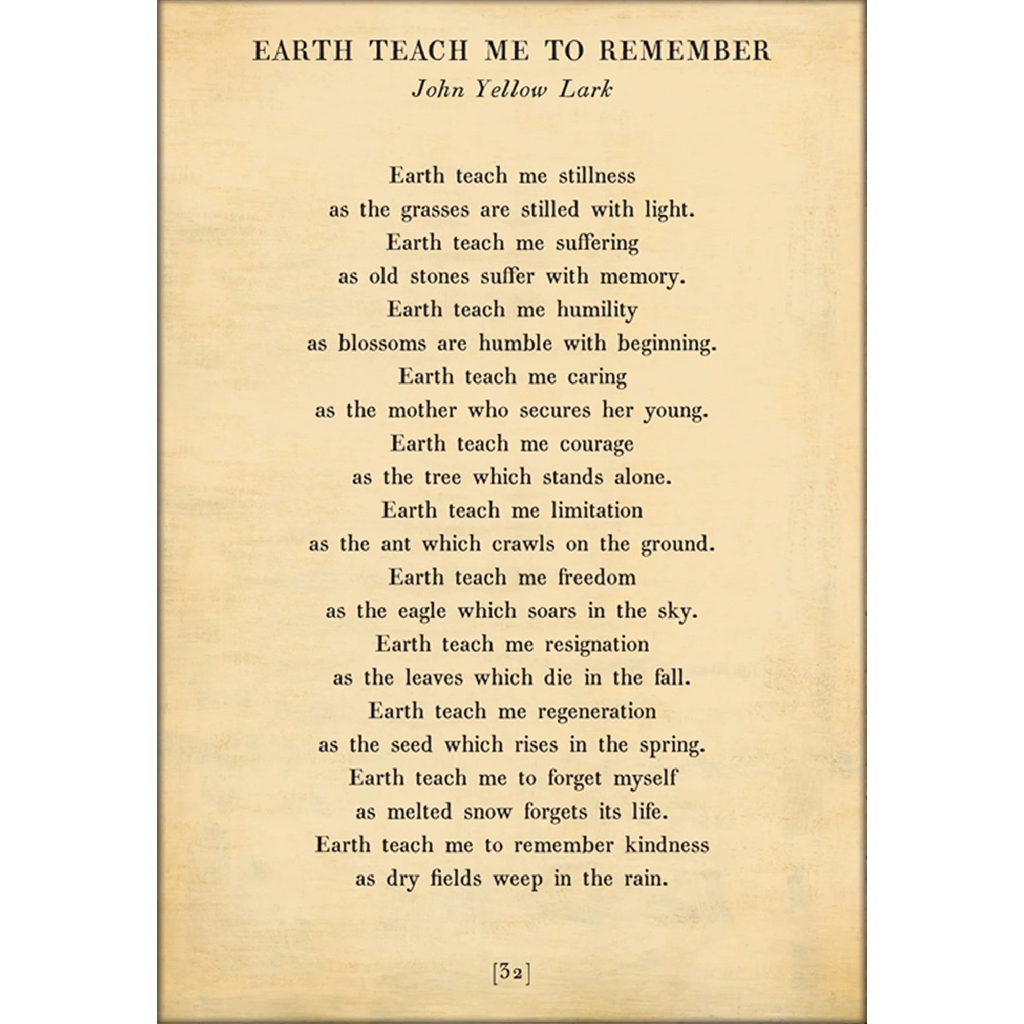 Earth Teach Me to Remember- Poetry Collection Art Print - Image 6