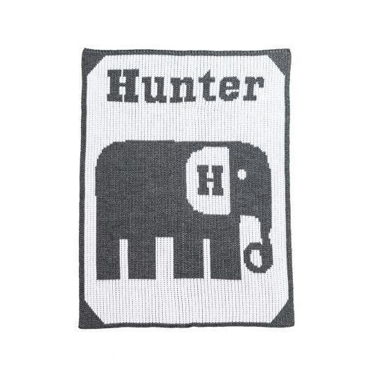 Elephant Personalized Stroller Blanket or Baby Blanket