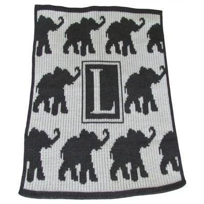 Walking Elephants Stroller Blanket or Baby Blanket