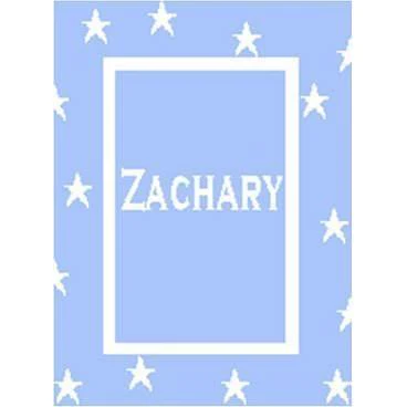 Floating Stars with Border Personalized Stroller Blanket or Baby Blanket