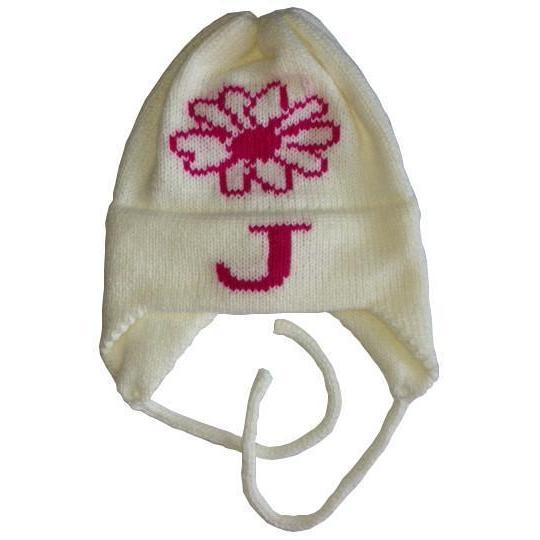 Flower Personalized Knit Hat - Image 3