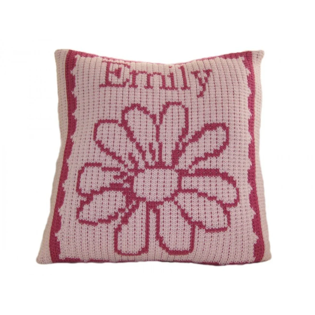 Flower & Name Personalized Pillow