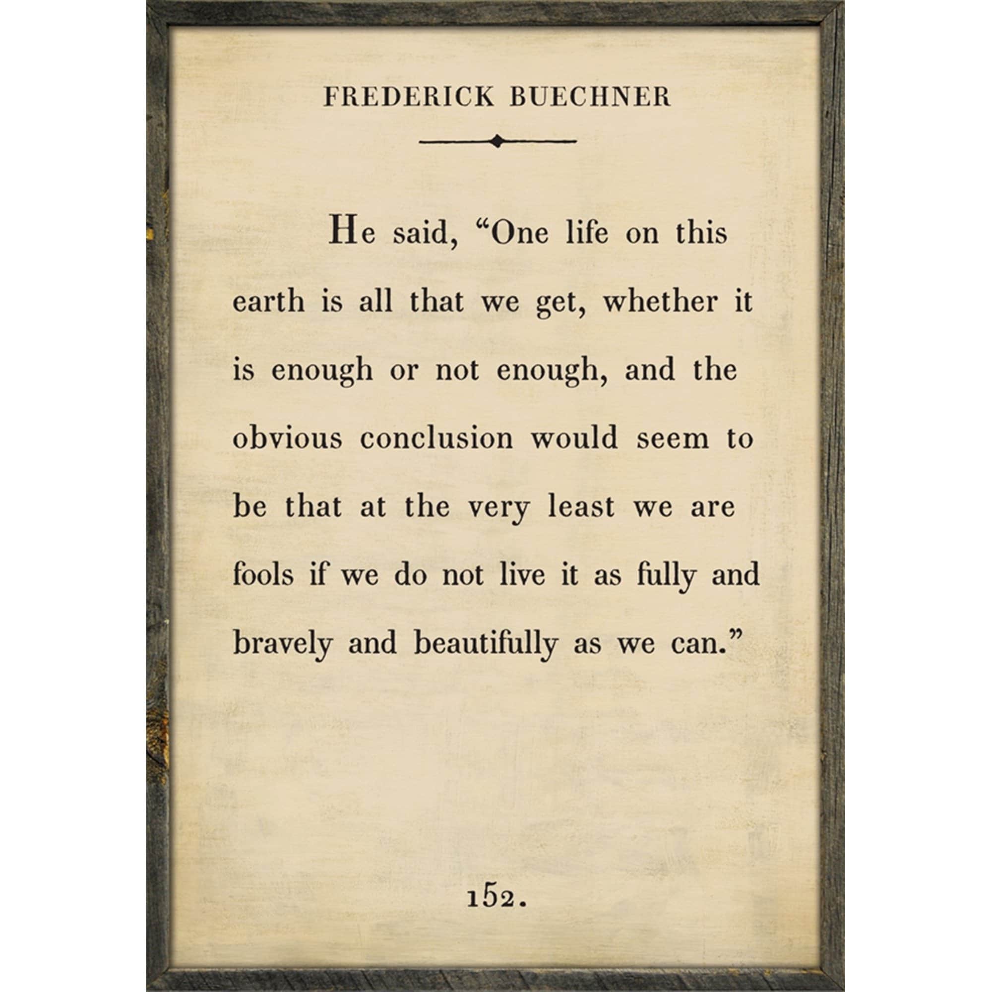Frederick Buechner - Book Collection Art Print - Image 3