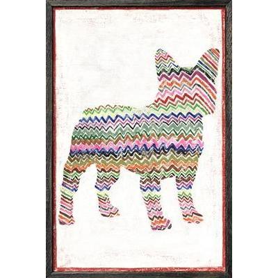 ART PRINT - FRENCHIE WITH ZIG ZAGS