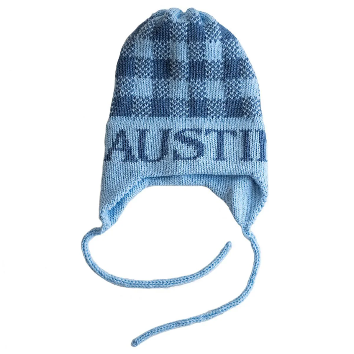 Gingham Personalized Knit Hat - Image 2