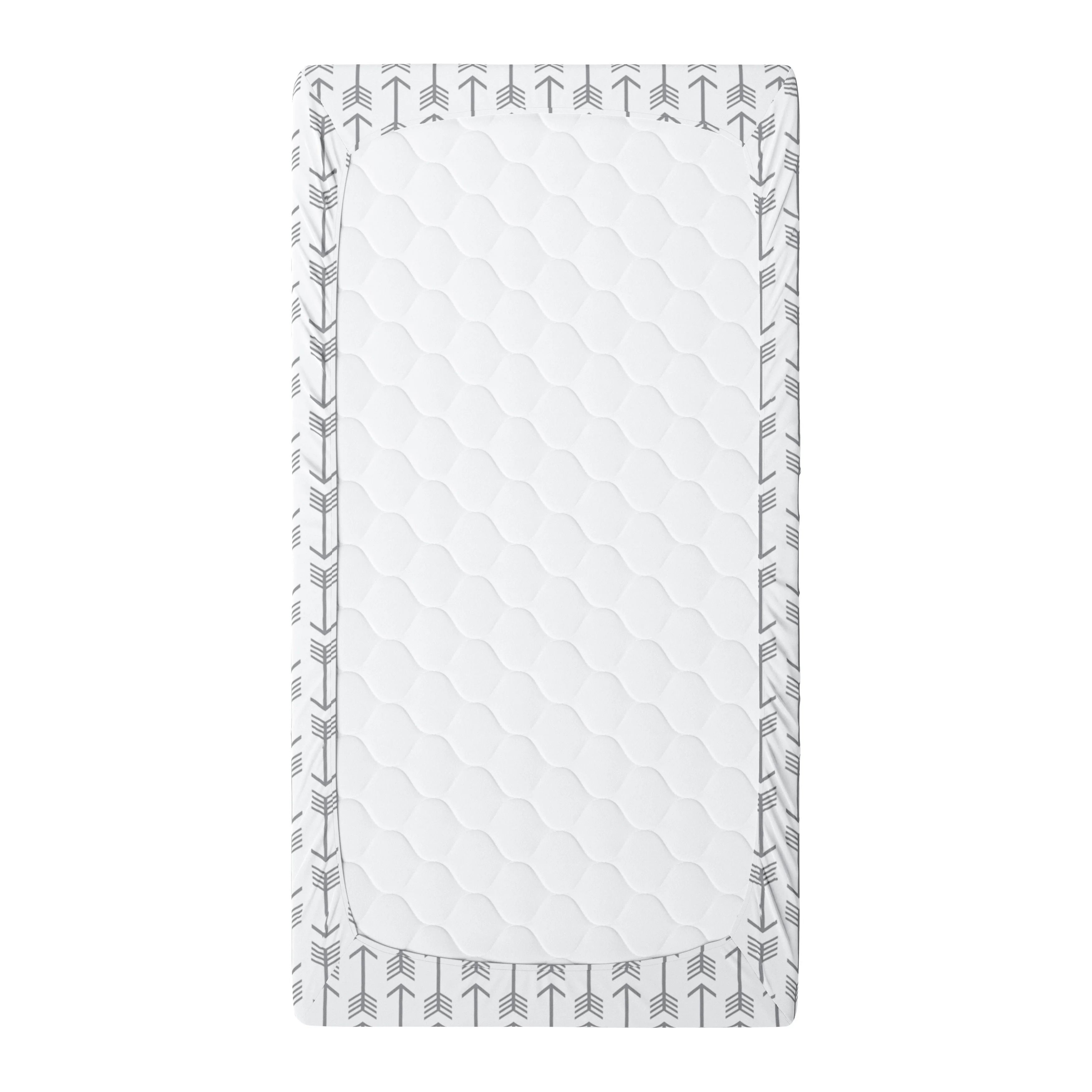 Grey Arrows Crib Sheet - Image 2