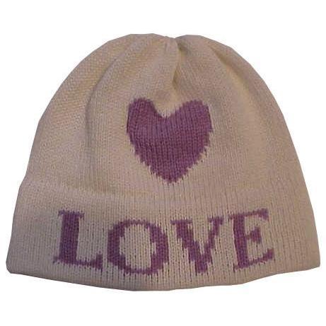 Single Heart Personalized Knit Hat - Image 2