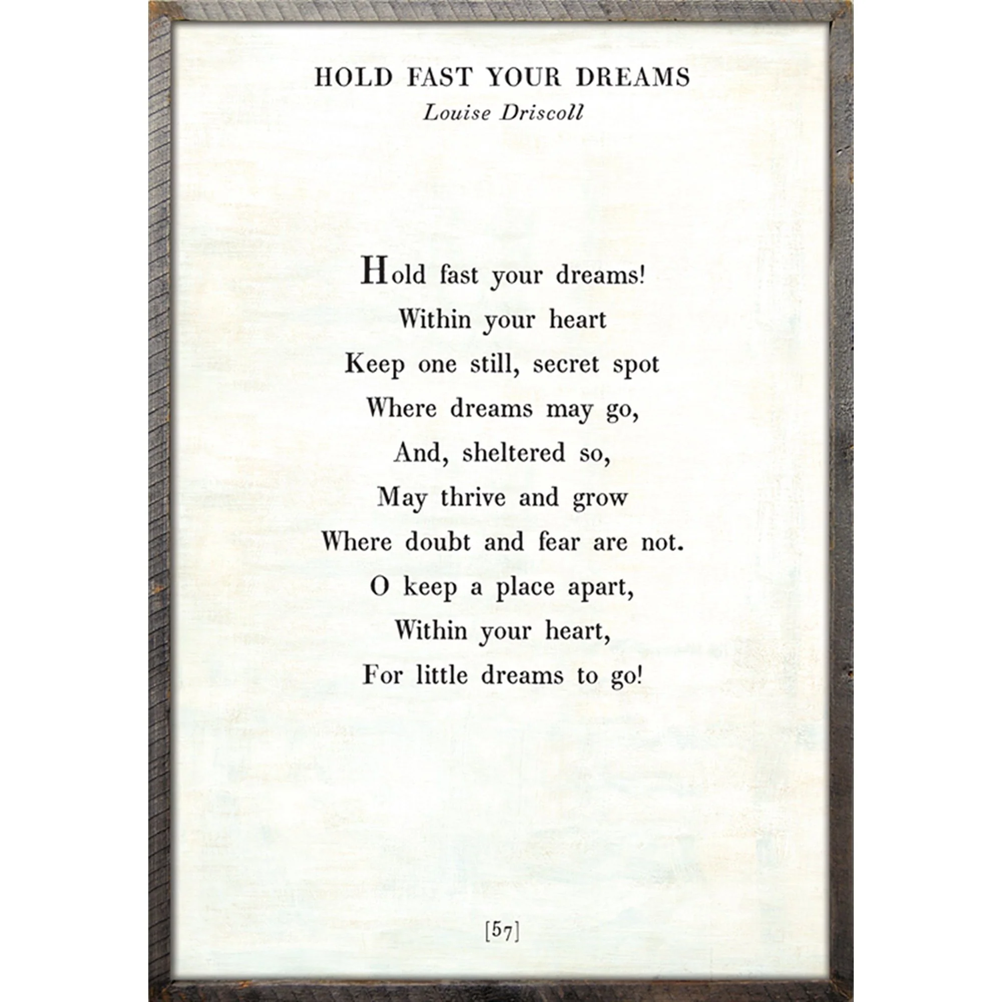 Hold Fast Your Dreams - Poetry Collection Art Print - Image 5