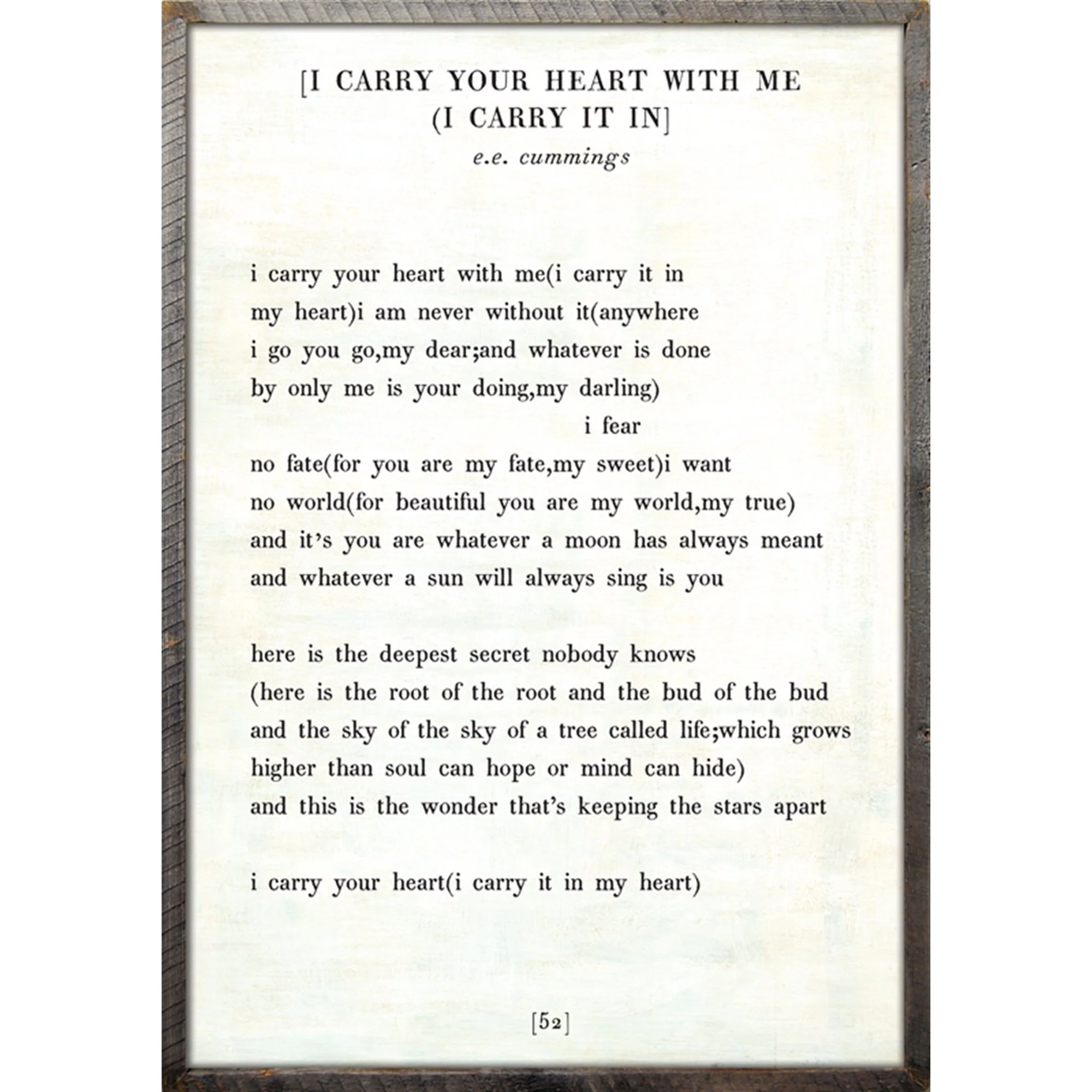 I Carry Your Heart - Poetry Collection Art Print - Image 5