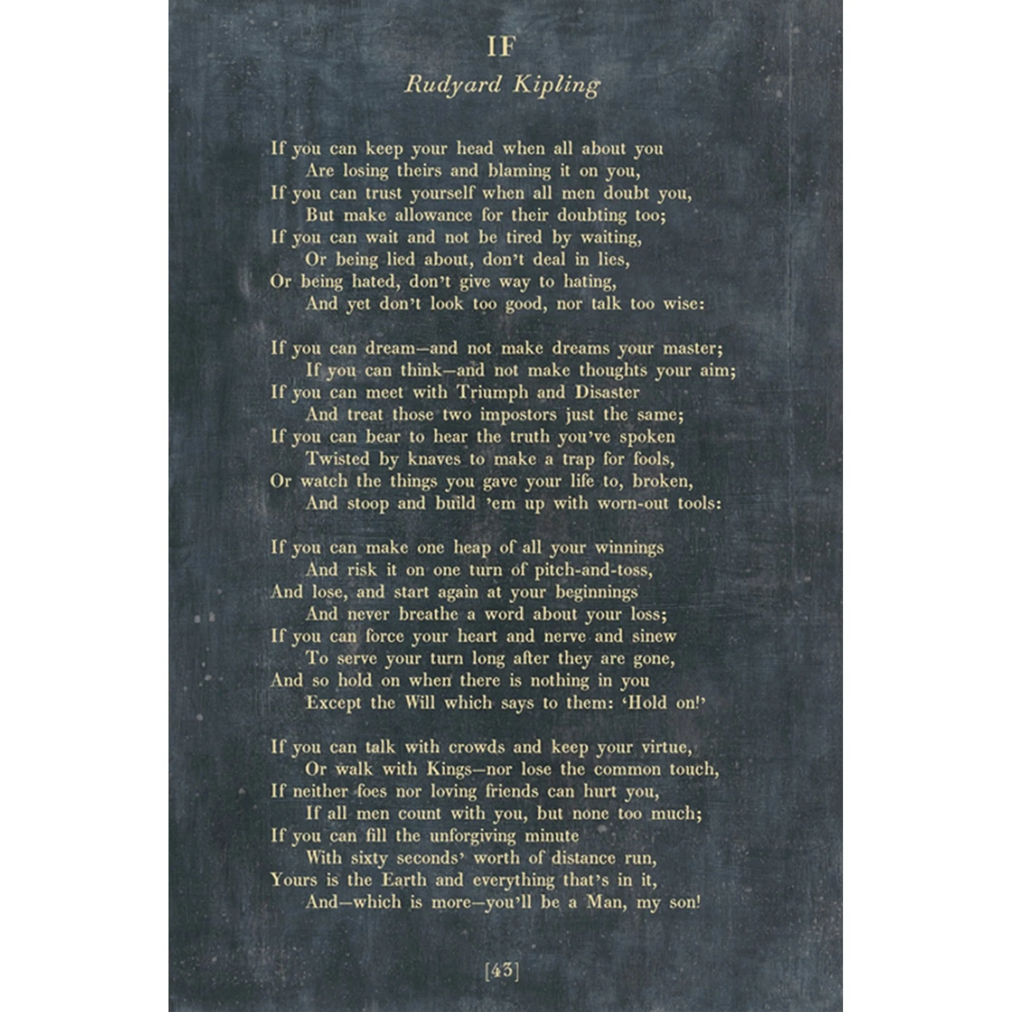 If - Poetry Collection Art Print - Image 2