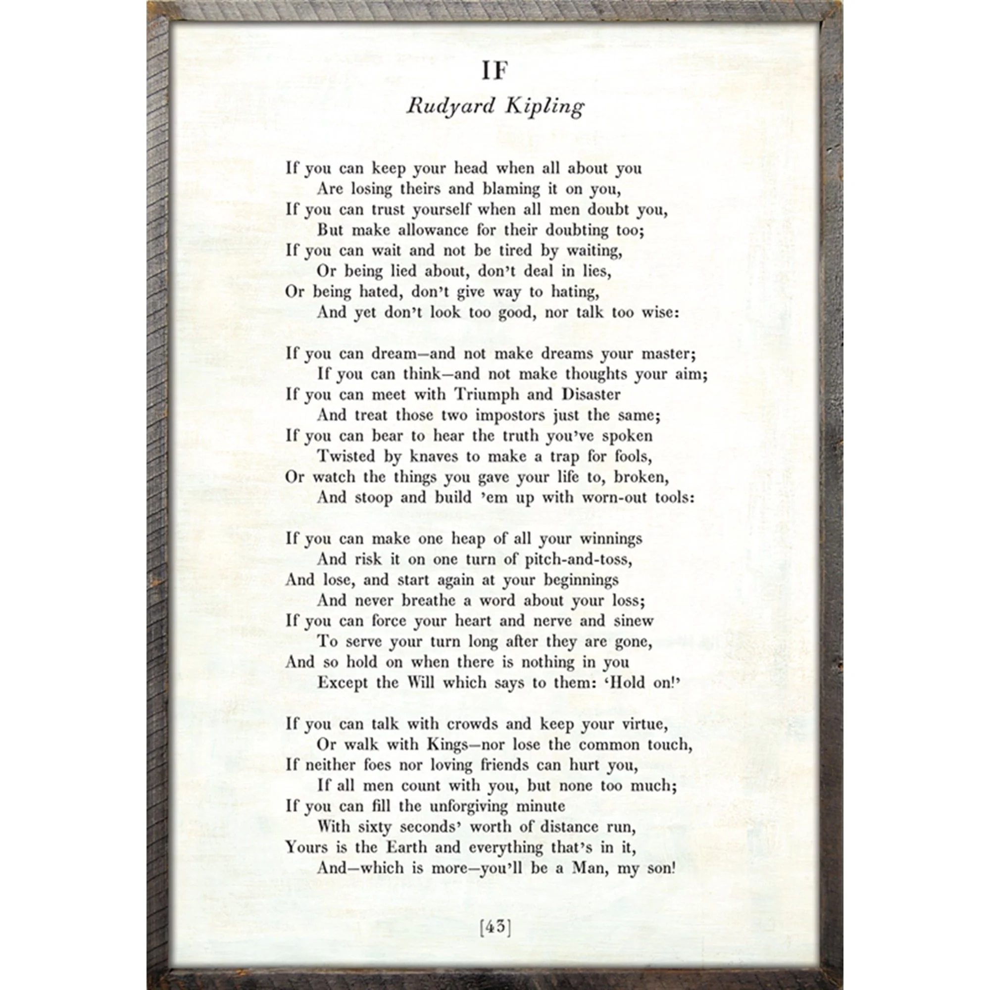 If - Poetry Collection Art Print - Image 5
