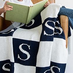 Initial & Blocks Personalized Blanket - Image 2