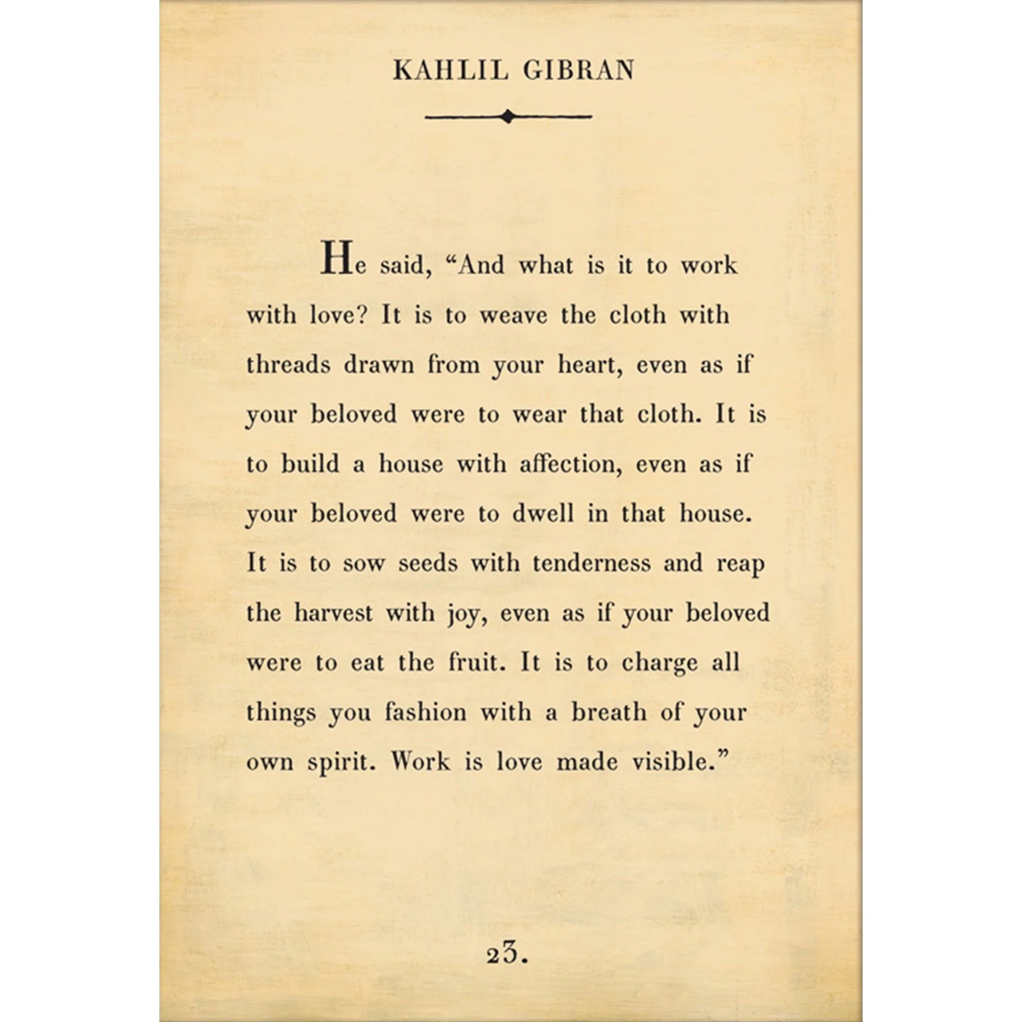 Kahlil Gibran - Book Collection Art Print - Image 4
