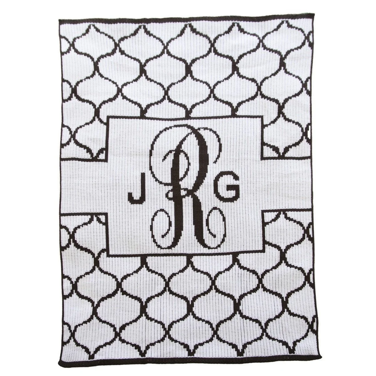 Lattice with Banner Personalized Stoller Blanket and Baby Blanket