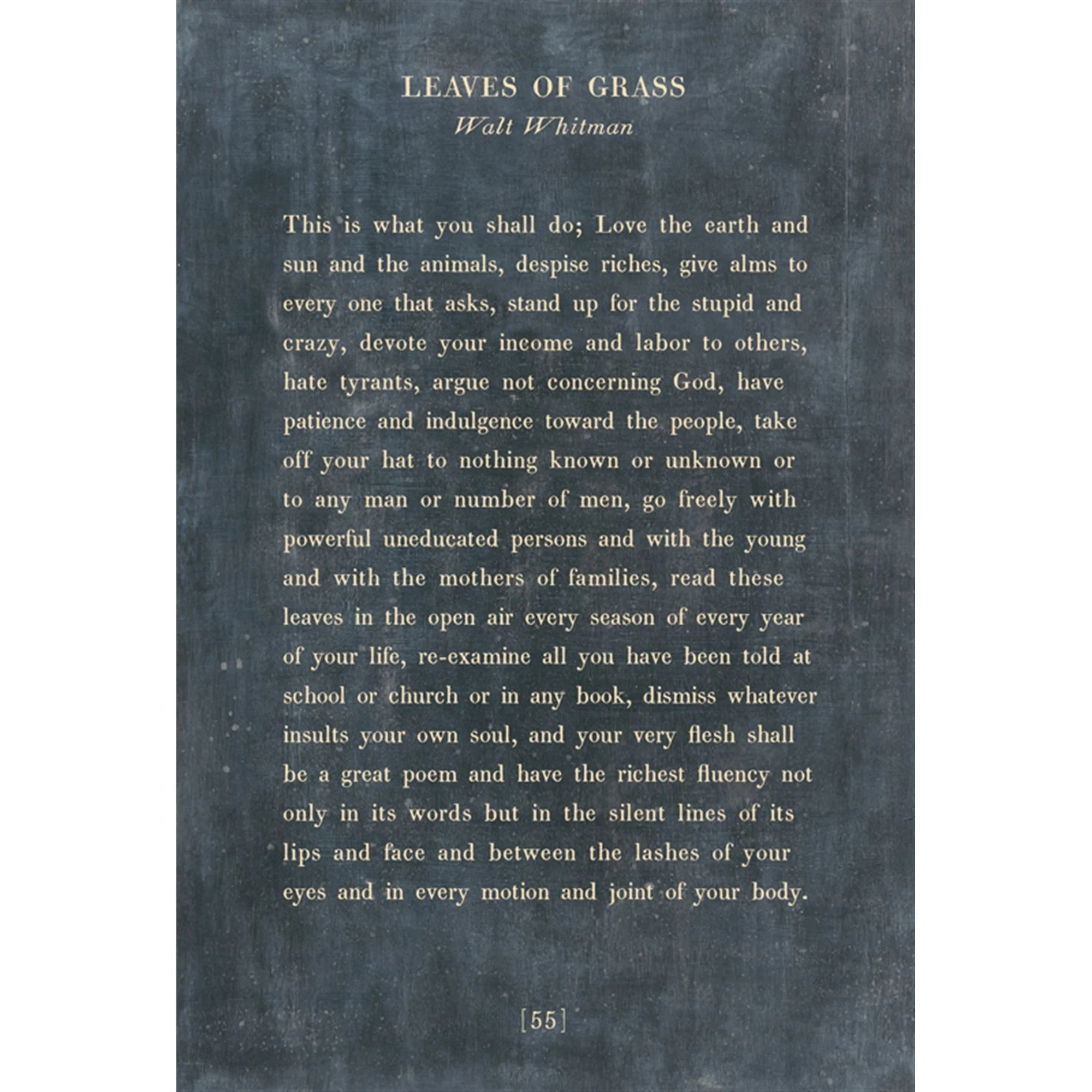 Leaves of Grass- Poetry Collection Art Print - Image 2