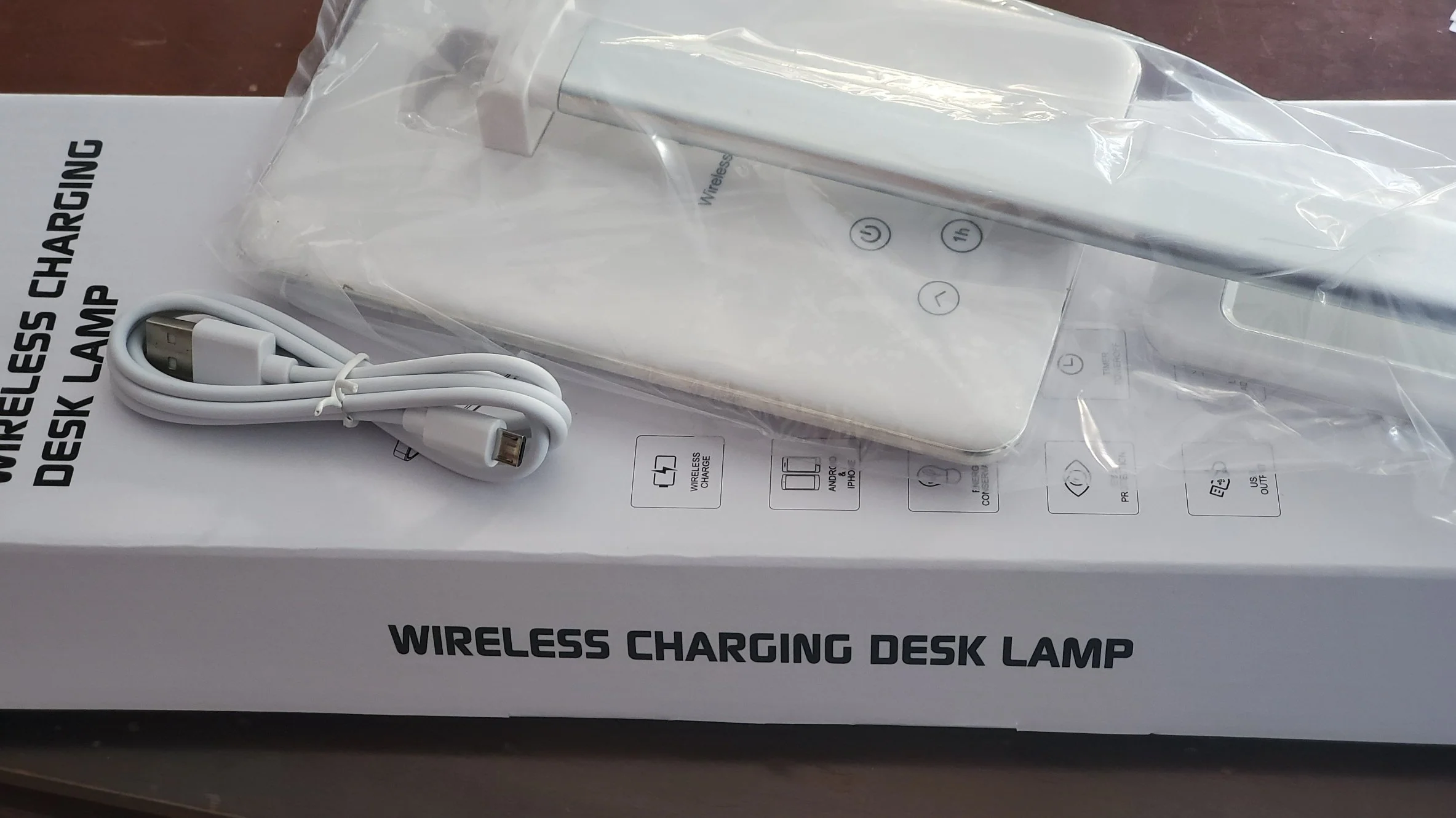 LED Desk Lamp with Qi-Enabled Wireless Charger, USB Charging Port, 2 Color Temperatures & 8 Brightness Levels, 1 Hour Timer - Image 13