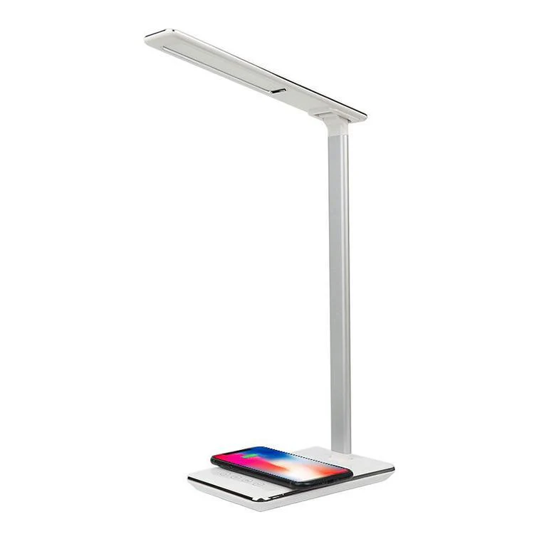 LED Desk Lamp with Qi-Enabled Wireless Charger, USB Charging Port, 2 Color Temperatures & 8 Brightness Levels, 1 Hour Timer - Image 7