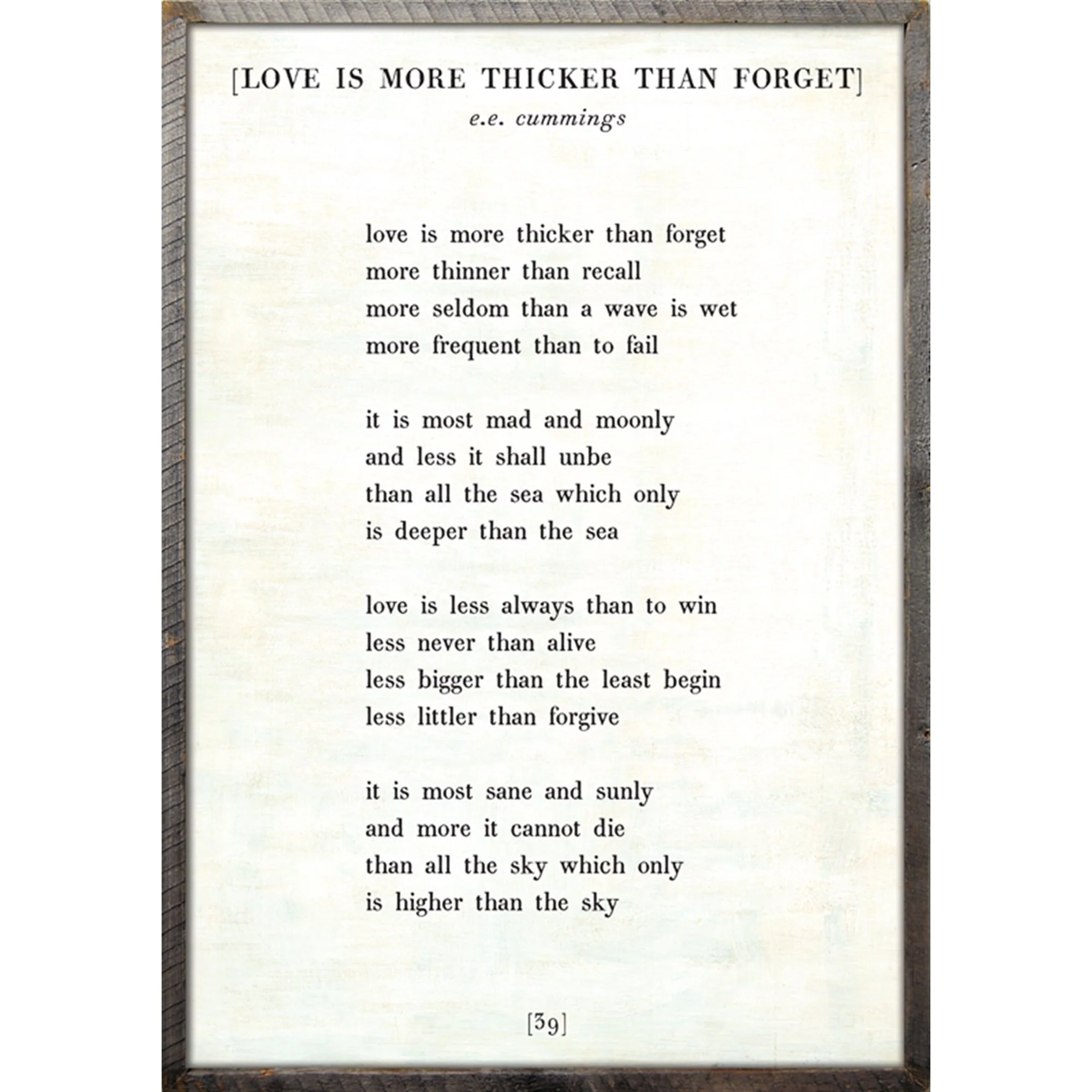Love is More Thicker - Poetry Collection Art Print - Image 5