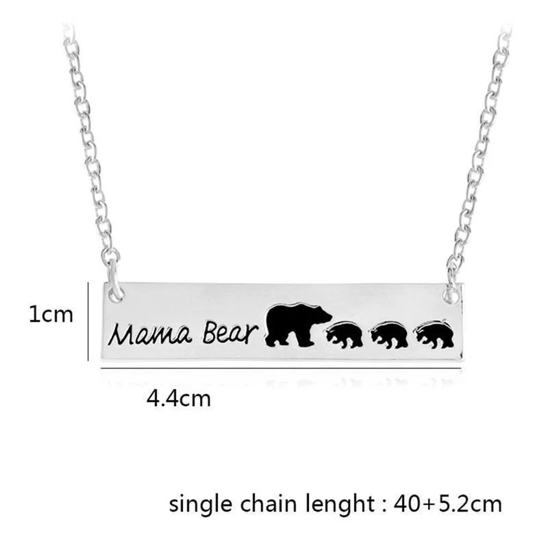 MAMA BEAR + BABY BEARS BAR PENDANT - Image 10