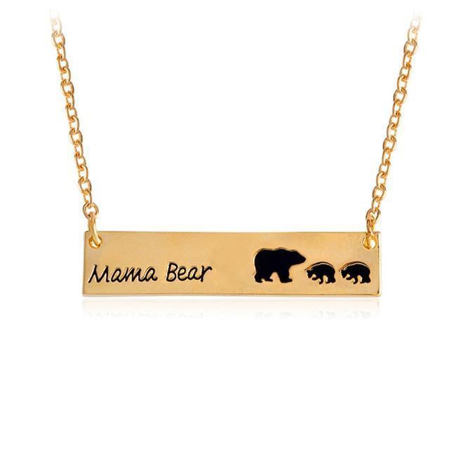 MAMA BEAR + BABY BEARS BAR PENDANT - Image 3