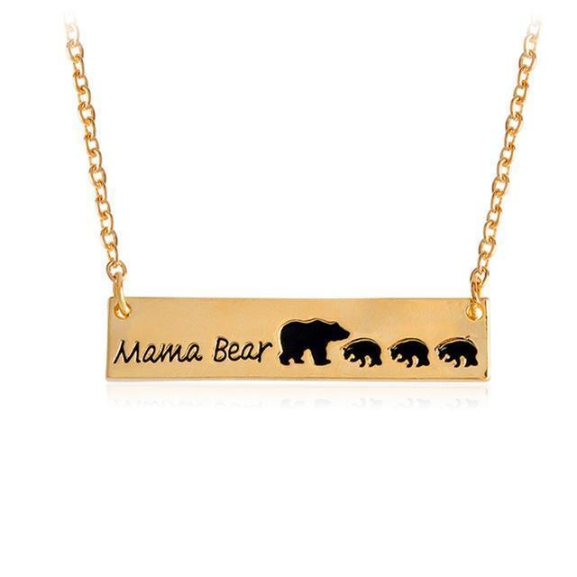 MAMA BEAR + BABY BEARS BAR PENDANT - Image 6
